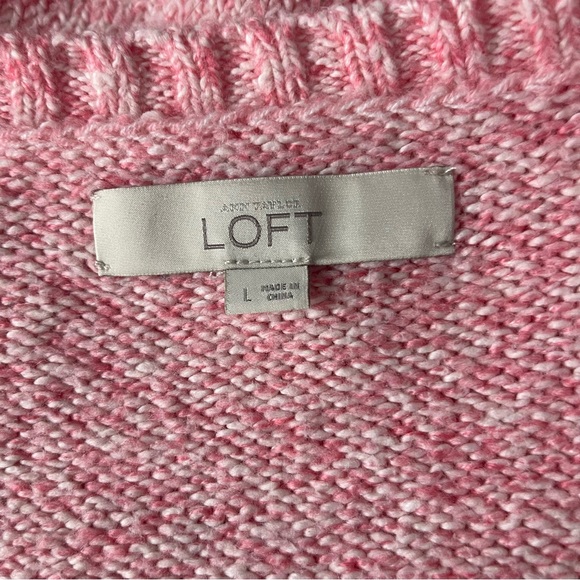 Loft Women’s Pink Sweater L - Picture 3 of 4